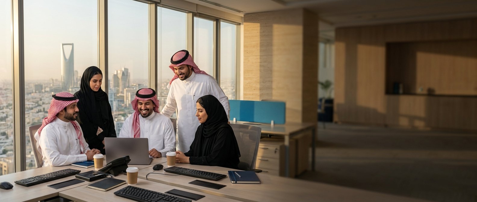 فريق تقني سعودي في الرياض